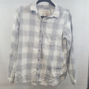 Grey and White Flannel